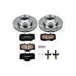 KOE1233 Front Brake Disc and Pad Kit, 6 Lugs, Ceramic, Z17 OE Replacement