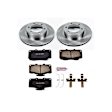 KOE1236 Front Brake Disc and Pad Kit, Plain Surface 6 Lugs 319 mm Ceramic Z17 OE Replacement