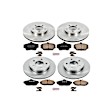 4-Wheel Set Power Stop&reg; KOE1319 Front and Rear OE Stock Replacement Low-Dust Ceramic Brake Pad and Rotor Kit