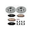 1999 Lincoln Town Car Executive 8 Cyl 4.6L - Front Brake Disc and Pad Kit, Natural Finish, Plain Surface, 5 Lugs, 316 mm, Ceramic, 4.6L 8Cyl, Z17 OE Replacement
