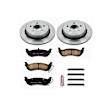 KOE1368 Rear Brake Disc and Pad Kit, Plain Surface 5 Lugs 294.9 mm Ceramic Z17 OE Replacement