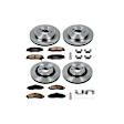 2005 Cadillac CTS - Front and Rear Brake Disc and Pad Kit, Natural Finish, Plain Surface, 5 Lugs, 298 mm, Ceramic, 3.6L 6Cyl, Z17 OE Replacement