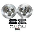 KOE1437 Front Brake Disc and Pad Kit, Plain Surface 5 Lugs 303 mm Ceramic Z17 OE Replacement