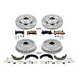 KOE15053DK 4-Wheel Set Front and Rear Brake Disc And Drum Kit, Plain Surface 5 Lugs 241.3 mm, Z17 OE Replacement, Includes (1) Brake Drum and Shoe Kit and (1) Brake Disc and Pad Kit