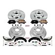 KOE15225DK 4-Wheel Set Brake Disc And Drum Kit, Plain Surface 5 Lugs 226.7 mm, Z17 OE Replacement, Includes (1) Brake Disc and Pad Kit and (1) Brake Drum and Shoe Kit