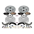 KOE15230DK 4-Wheel Set Front and Rear Brake Disc And Drum Kit, Plain Surface 5 Lugs 254 mm, Z17 OE Replacement, Includes (1) Brake Drum and Shoe Kit and (1) Brake Disc and Pad Kit