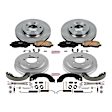 KOE15251DK 4-Wheel Set Brake Disc And Drum Kit, Plain Surface 5 Lugs 228.5 mm, Z17 OE Replacement, Includes (1) Brake Drum and Shoe Kit and (1) Brake Disc and Pad Kit