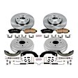 2010 Nissan Sentra - 4-Wheel Set Front and Rear Brake Disc And Drum Kit, Plain Surface, 4 Lugs, 228.6 mm, With Rear Drum Brake, Z17 OE Replacement Includes (1) Brake Drum and Shoe Kit and (1) Brake Disc and Pad Kit