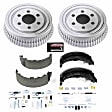 KOE15299DK Rear OE Stock Replacement Drum + Shoe Kit, Models With 9 in. Rear Drums