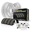 KOE15412DK Rear OE Stock Replacement Drum + Shoe Kit, 5 Lug Models