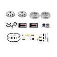 2008 Chevrolet Cobalt - Brake Disc and Pad Kit, 4 Lugs, 256 mm, Ceramic, With Rear Drum, 4 Lug, 2.2L 4Cyl, Z17 OE Replacement