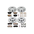 4-Wheel Set Power Stop&reg; KOE164 Front and Rear OE Stock Replacement Low-Dust Ceramic Brake Pad and Rotor Kit