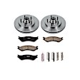 KOE1878 Front Brake Disc and Pad Kit, Natural Finish, Plain Surface, 5 Lugs, 308 mm, Ceramic, RWD, Z17 OE Replacement