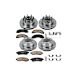 4-Wheel Set Power Stop&reg; KOE1894 Front and Rear OE Stock Replacement Low-Dust Ceramic Brake Pad and Rotor Kit