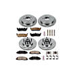 4-Wheel Set Power Stop&reg; KOE1915 Front and Rear OE Stock Replacement Low-Dust Ceramic Brake Pad and Rotor Kit