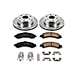 2005 Chevrolet Silverado 1500 - Rear Brake Disc and Pad Kit, Natural Finish, Plain Surface, 6 Lugs, 330 mm, Ceramic, With Rear Disc, 6 Stud, with 2 Piston Rear Calipers, 6.0L 8Cyl, Z17 OE Replacement