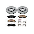 2008 GMC Envoy - Front Brake Disc and Pad Kit, Natural Finish, Plain Surface, 6 Lugs, 324 mm, Ceramic, 5.3L 8Cyl, OE Replacement