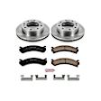 2005 GMC Sierra 2500 HD - Front Brake Disc and Pad Kit, Natural Finish, Plain Surface, 8 Lugs, 325 mm, Ceramic, 8.1L 8Cyl, OE Replacement