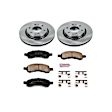 KOE2084 Front Brake Disc and Pad Kit, Plain Surface 6 Lugs 301.8 mm Ceramic OE Replacement