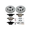 KOE2110 Front Brake Disc and Pad Kit, Natural Finish, Plain Surface, 5 Lugs, 324 mm, Ceramic, OE Replacement