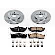 KOE2140 Front Brake Disc and Pad Kit, Natural Finish, Plain Surface, 5 Lugs, 282 mm, Ceramic, Z17 OE Replacement