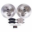 KOE2163 Front Brake Disc and Pad Kit, Plain Surface 5 Lugs 336 mm Ceramic Z17 OE Replacement