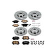 2007 Volkswagen GTI - Front and Rear Brake Disc and Pad Kit, Natural Finish, Plain Surface, 5 Lugs, 312 mm, Ceramic, 2.0L 4Cyl, Z17 OE Replacement