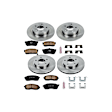 4-Wheel Set Power Stop&reg; KOE2281 Front and Rear OE Stock Replacement Low-Dust Ceramic Brake Pad and Rotor Kit