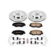 KOE2302 Front Brake Disc and Pad Kit, Plain Surface 5 Lugs 299.9 mm Ceramic OE Replacement