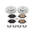 KOE2313 Front Brake Disc and Pad Kit, Plain Surface 5 Lugs 275 mm Ceramic OE Replacement
