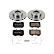 KOE2323 Front Brake Disc and Pad Kit, Natural Finish, Plain Surface, 6 Lugs, 318.8 mm, Ceramic, Z17 OE Replacement