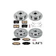 2007 Lexus IS250 - Front and Rear Brake Disc and Pad Kit, Plain Surface, 5 Lugs, 291 mm, Ceramic, Z17 OE Replacement
