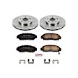 2009 Honda Civic - Front Brake Disc and Pad Kit, Natural Finish, Plain Surface, 5 Lugs, 282 mm, Ceramic, 1.8L 4Cyl, Z17 OE Replacement
