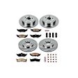 4-Wheel Set Power Stop&reg; KOE2734 Front and Rear OE Stock Replacement Low-Dust Ceramic Brake Pad and Rotor Kit