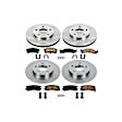 4-Wheel Set Power Stop&reg; KOE2763 Front and Rear OE Stock Replacement Low-Dust Ceramic Brake Pad and Rotor Kit