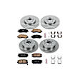 2006 Mitsubishi Eclipse - Front and Rear Brake Disc and Pad Kit, Natural Finish, Plain Surface, 5 Lugs, 284 mm, Ceramic, 3.8L 6Cyl, Z17 OE Replacement