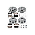 2021 Toyota Tundra - Front and Rear Brake Disc and Pad Kit, Natural Finish, Plain Surface, 5 Lugs, 345 mm, Ceramic, 5.7L 8Cyl, Z17 OE Replacement
