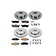 2005 Chrysler Pacifica - Front and Rear Brake Disc and Pad Kit, Natural Finish, Plain Surface, 5 Lugs, 312 mm, Ceramic, 3.5L 6Cyl, Z17 OE Replacement
