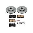 KOE2948 Front Brake Disc and Pad Kit, Natural Finish, Plain Surface, 5 Lugs, 355.4 mm, Ceramic, Z17 OE Replacement