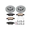 2007 Infiniti G35 - Front Brake Disc and Pad Kit, Natural Finish, Plain Surface, 5 Lugs, 330 mm, Ceramic, Sedan, 3.5L 6Cyl, Z17 OE Replacement