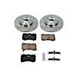 2004 Acura TL - Front Brake Disc and Pad Kit, Plain Surface, 5 Lugs, 310 mm, Ceramic, Models With 4 Piston Aluminum  calipers, 3.2L 6Cyl, Z17 OE Replacement