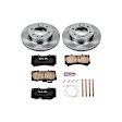 KOE3035 Front Brake Disc and Pad Kit, Natural Finish, Plain Surface, 6 Lugs, 315 mm, Ceramic, Z17 OE Replacement
