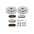 KOE3071 Front OE Stock Replacement Low-Dust Ceramic Brake Pad and Rotor Kit, With 296mm Front Rotor