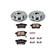 2010 Acura TSX - Rear Brake Disc and Pad Kit, Natural Finish, Plain Surface, 5 Lugs, 281.6 mm, Ceramic, 2.4L 4Cyl, Z17 OE Replacement