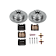 1994 Volvo 850 - Rear Brake Disc and Pad Kit, Natural Finish, Plain Surface, 5 Lugs, 295 mm, Ceramic, 2.4L 5Cyl, Z17 OE Replacement