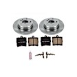 KOE368 Rear Brake Disc and Pad Kit, Natural Finish, Plain Surface, 5 Lugs, 278 mm, Ceramic, Z17 OE Replacement