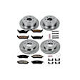 2004 Ford F-150 - Front and Rear Brake Disc and Pad Kit, Natural Finish, Plain Surface, 7 Lugs, 330 mm, Ceramic, 4WD,  7 Stud, 5.4L 8Cyl, Z17 OE Replacement