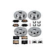 4-Wheel Set Power Stop&reg; KOE4045 Front and Rear OE Stock Replacement Low-Dust Ceramic Brake Pad and Rotor Kit