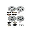 2011 Mazda 3 - Front and Rear Brake Disc and Pad Kit, Natural Finish, Plain Surface, 5 Lugs, 279.8 mm, Ceramic, 2.3L 4Cyl, Z17 OE Replacement