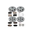 2011 Lexus IS250 - Front and Rear Brake Disc and Pad Kit, Plain Surface, 5 Lugs, 295.8 mm, Ceramic, Models with sport suspension, front caliper casting # 60-32, Z17 OE Replacement